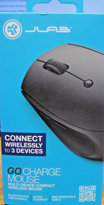 NEW FACTORY SEALED JLAB GO CHARGE MOUSE WIRELESS BLUETOOTH USB DONGLE FREESHIP