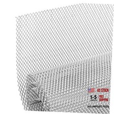 AggAuto Universal 40"x13" Car Grill Mesh - Aluminum Alloy 3 6mm Rhombus Rhombus