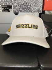 Pro Standard Memphis Grizzlies Snapback Trucker Hat White Unisex Adjustable