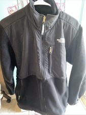 Vintage North Face Outdoor Jacket Polartec Fleece Black Womens Medium USA MADE