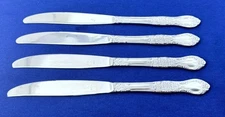 Oneida CAROLINA Stainless Flatware -- Set of 4 Dinner Knives 9 1/8"