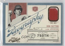 2012 Playoff Prime Cuts Biography Prime 8/10 Don Sutton #7 HOF 0o9