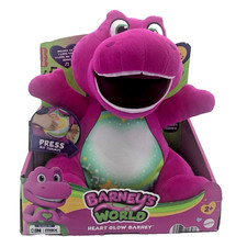 FisherPrice "Barney" Heart Glow Plush Toy W/40 Songs Phrases Sounds New In Box