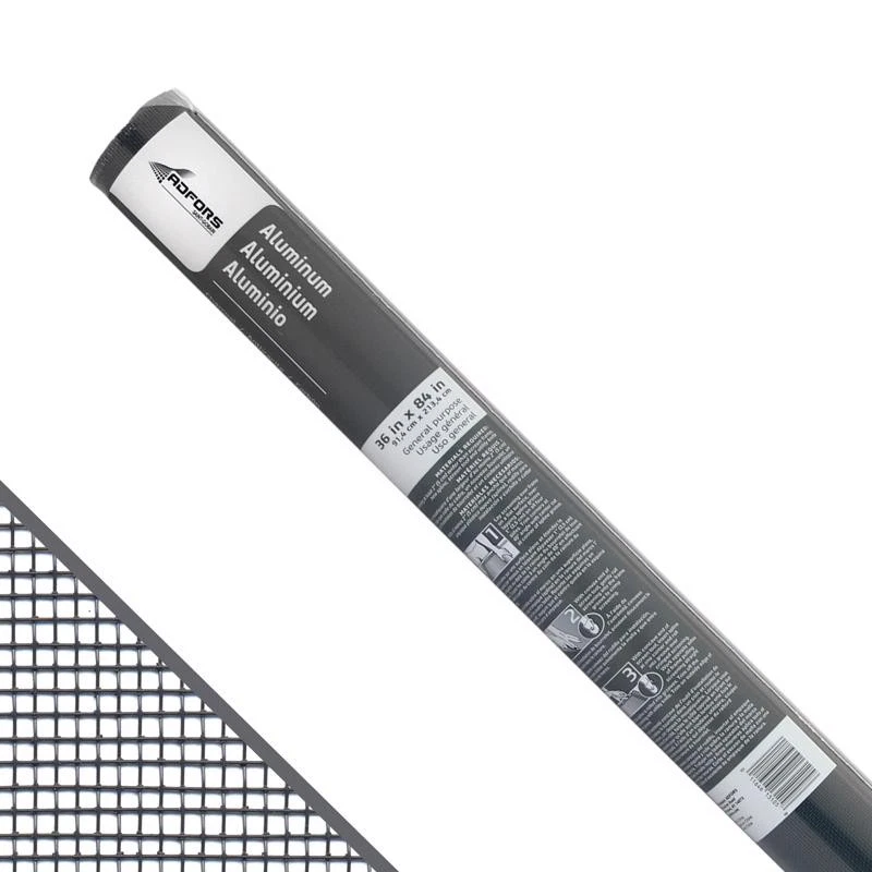 SAINT-GOBAIN ADFORS Adfors FCS9370-M Aluminum Charcoal Door and Window Screen 7 L ft. x 36 W in.