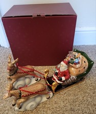 Villeroy & Boch, Christmas Toys, Father Christmas & 2 Reindeers, Candle Holder
