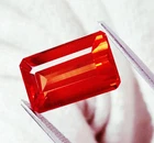 Natural Padparadscha Sapphire 12 Ct Loose Gemstone Certified Emerald Cut S152