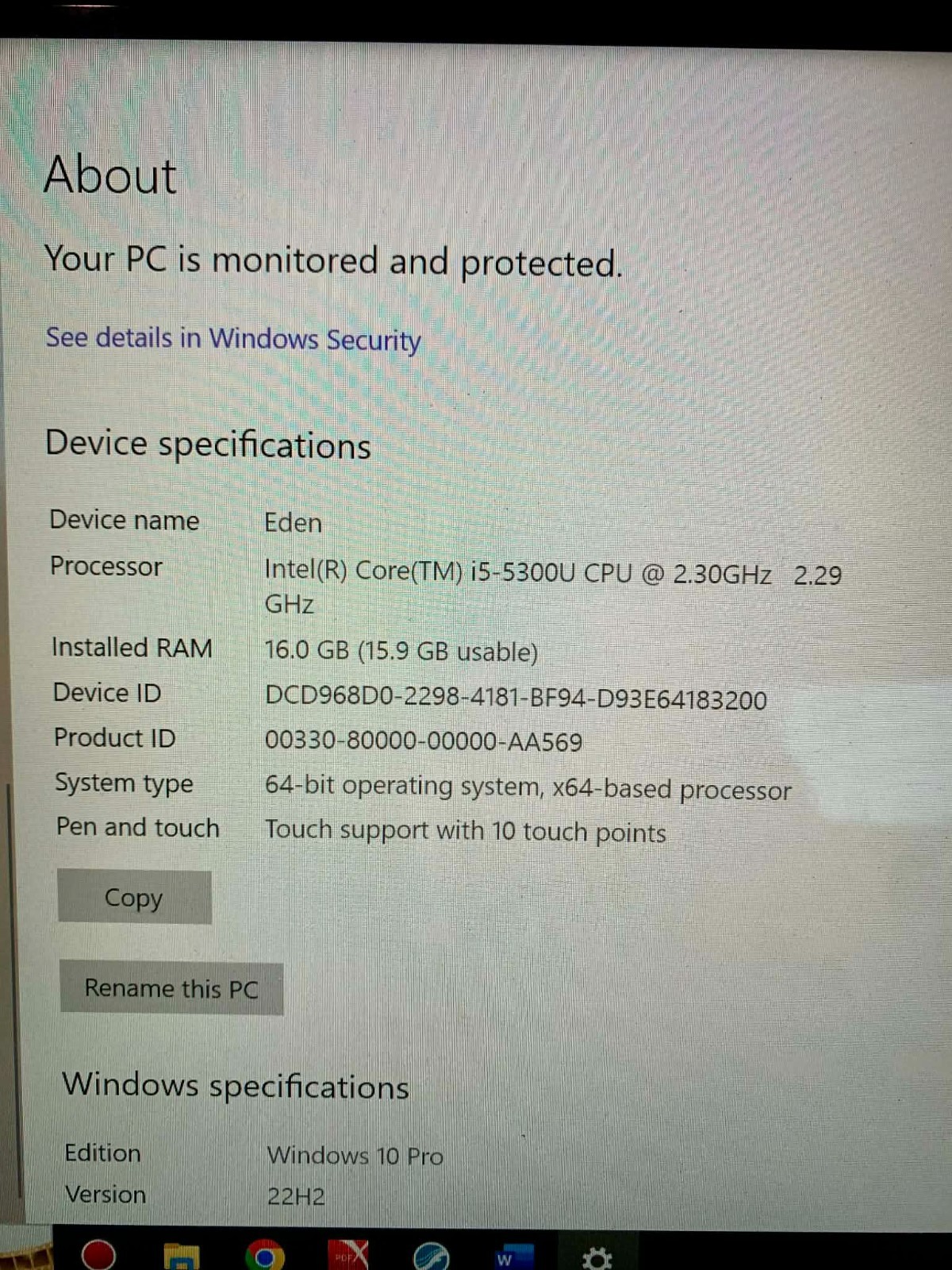 Dell Latitude E450, 14-Inch Laptop, with Intel Core i5 5th Gen., 256 GB SSD (Solid State Drive), Windows 10 Pro