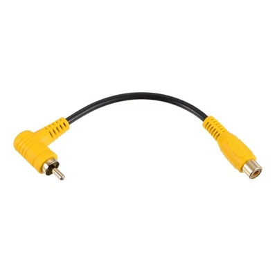 Câble RCA pour audio vidéo, mâle coudé vers femelle 0.15m - Photo 1/4