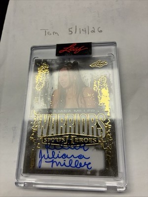2024 Leaf Metal Women of Sport Autographs Juliana Miller 1/1 Clearly