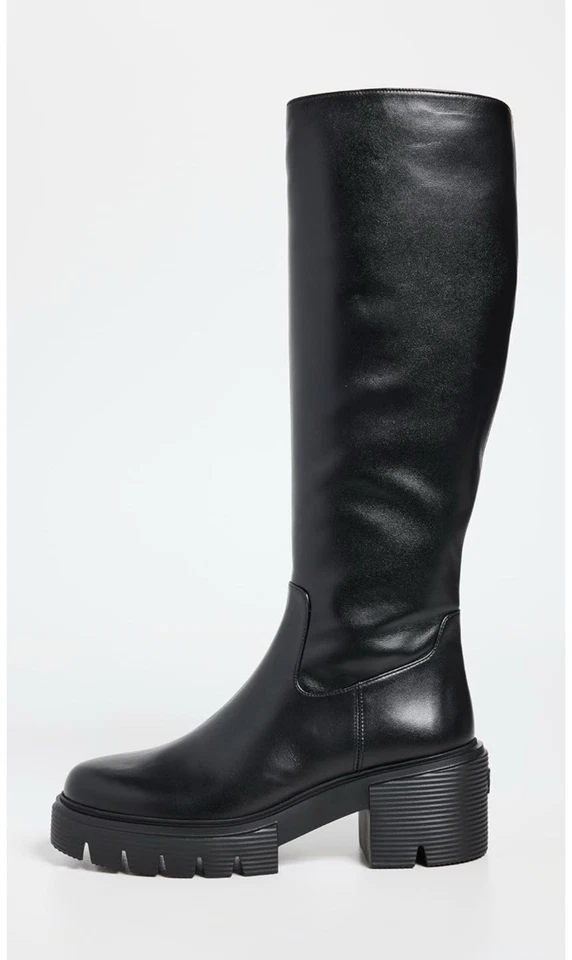 Botas hasta la rodilla Stuart Weitzman Soho para mujer, negras, 7,5 medianas EE. UU. Foto 2 de 4