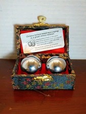 CHINESE HEALTHY BALL HAND THERAPY EXERCISE STRESS RELIEF BALLS 1 SET In Orig/Box