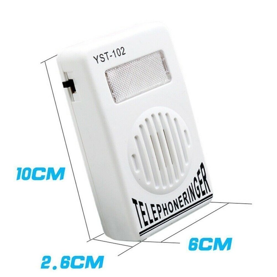 Extra-Loud Telephone Ring Ringer Sound Amplifier Bell Speaker Home ...