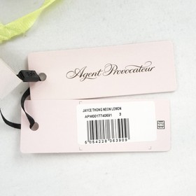 Agent Provocateur Jayce Bra & Thong In Neon Lemon (Set of 2) - W Size 34C & 3
