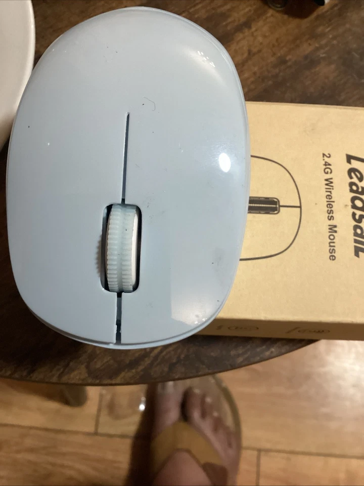 LeadsaiL Wireless Mouse for Laptop Cordless Computer USB Mouse Silent Ambidextro - Image 3 of 4