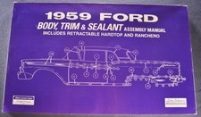 1959 Ford Bodytrim Assembly Manual Galaxie Fairlane Skyliner Wagon Ranchero 1959 Ford Bodytrim Assembly Manual Galaxie Fairlane Skyliner Wagon Ranchero