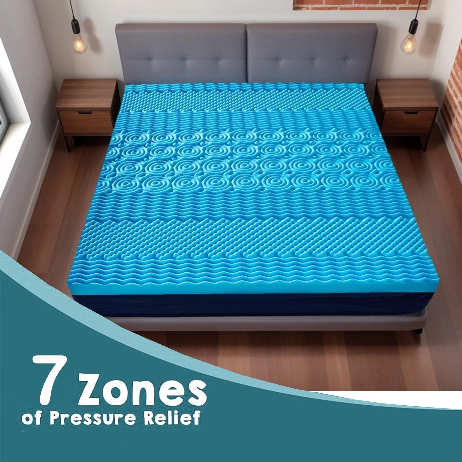 7-Zone Mattress Topper Memory Foam Orthopaedic Pressure / Pain Relief 6cm Thick
Opens in a new windo