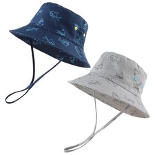 Toddler Boy Sun Hat Summer Baby Bucket Hat Infant Boys Beach Cap UPF 50 Kids...