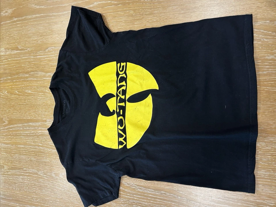 Camiseta negra de manga corta Wu Tang Clan para hombre talla grande Foto 2 de 4