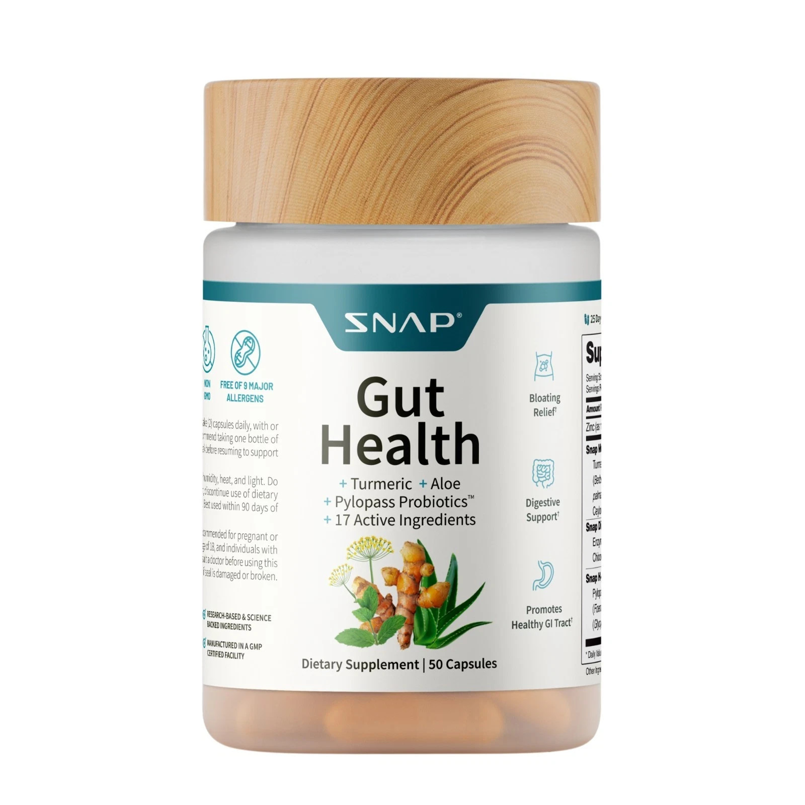 Snap Supplements Gut Health Lipase + Probiotics for Women