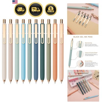 Gel Pens Black Ink Pens for Office 0.5mm Fine Point Pen Smooth Writing Retrac...