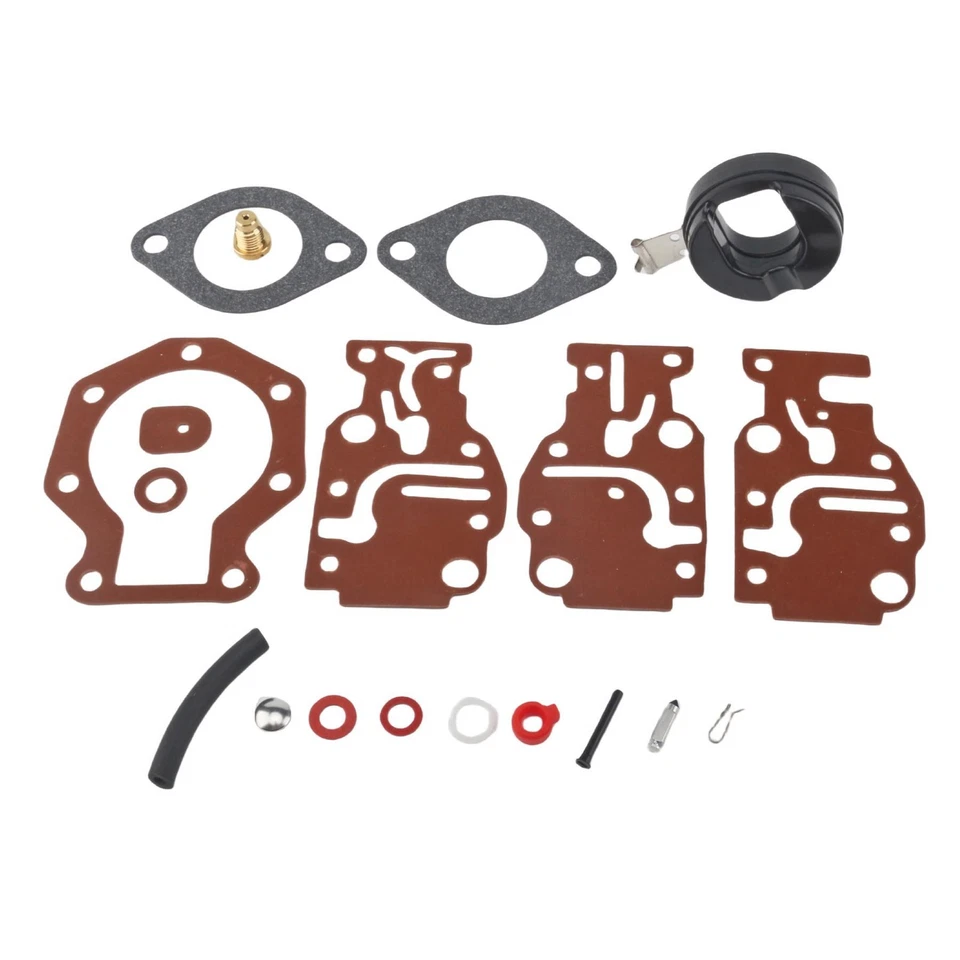 Kit de carburador fueraborda con flotador para motor Evinrude Johnson 6 8 9,9 15 20 HP Foto 4 de 4