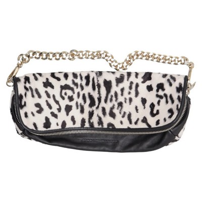 Atos Lombardini, Umhängetasche, Damen, Leder, Schwarz/Weiß, Leopard, 39, 4 #umX