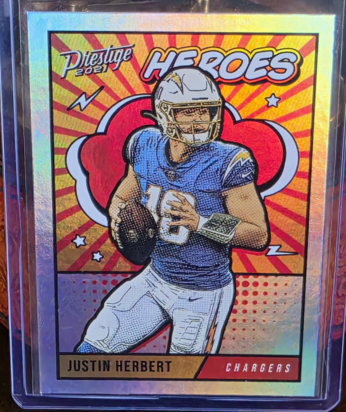 Panini Prestige 2021 Heroes Justin Herbert #HE-4 Los Angeles Chargers NFL