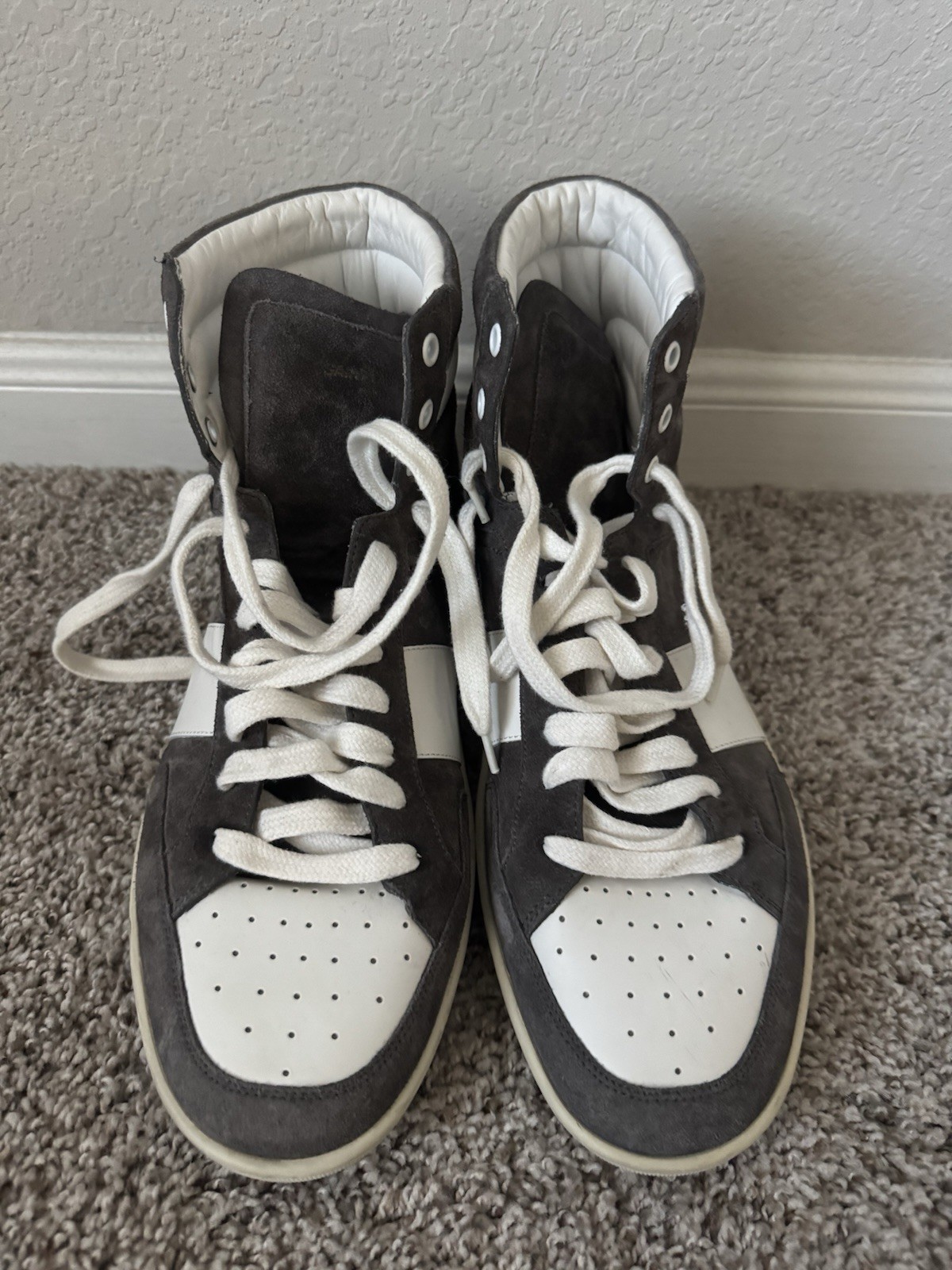 Sneakers alte Saint Laurent SLP SL 02 scamosciate taglia 44