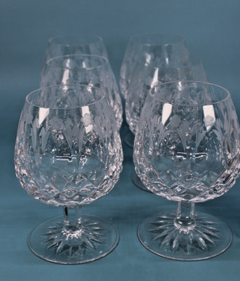 Vintage Rogaska 5.5  Crystal Brandy Snifters Lot of 6