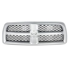 For 2013-2018 Ram 2500 3500 Bright Silver Shell Black Mesh Front Bumper Grille For 2013-2018 Ram 2500 3500 Bright Silver Shell Black Mesh Front Bumper Grille