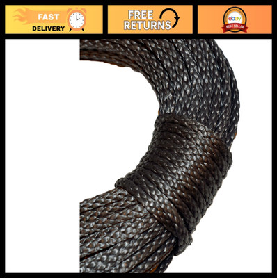 Premium Amsteel Blue Rope 1/8'' - Dyneema Fiber, 2300lb Strength, Low Stretch, Mu