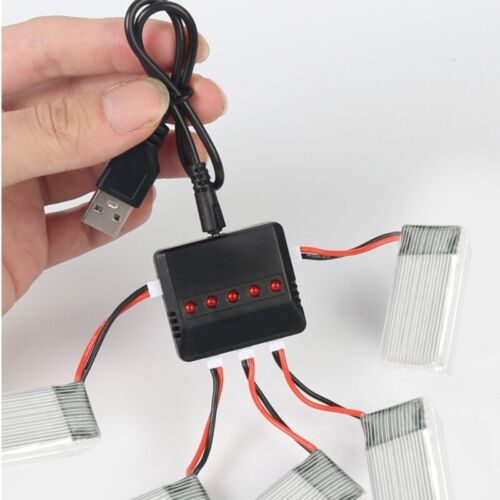 Battery 3.7V 500mAh 5 In 1 USB Charger Cable Set For SYMA X5C RC Remote Control - Picture 4 of 7