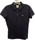 Lacoste Womens Regular Fit Cotton Pique Short Sleeve Preppy Polo Navy Sz 42