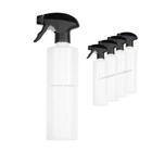 5 x 500ml HDPE Frosted Plastic Bottle with Trigger Spray Car Cleaning Detailing