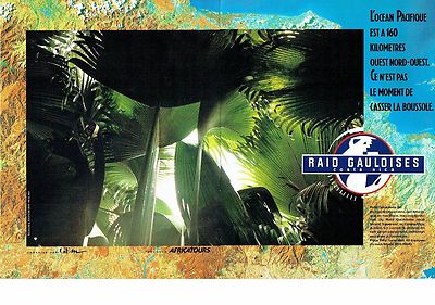 ADVERTISEMENT ADVERTISING 017 1990 Gaulish Raid (2p) Africatours Pacific Ocean
