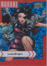 2022-23 Upper Deck Marvel Annual #47 Lady Bright Blue Sparkle