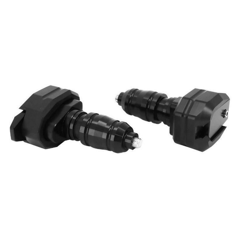 Tampon de protection moto Avoc alu noir 10mm anti-chute glissière
