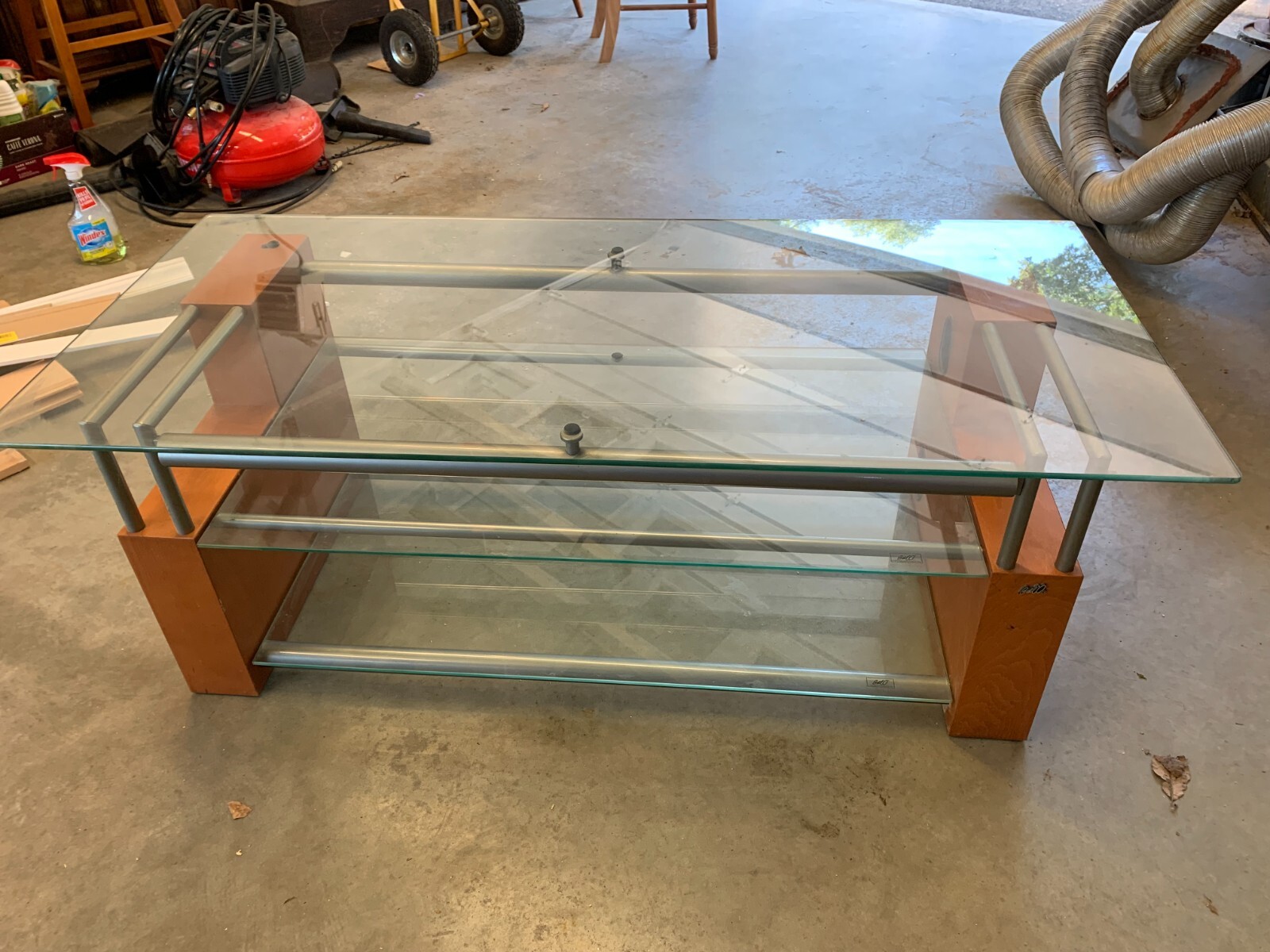 beautiful glass TV table eBay