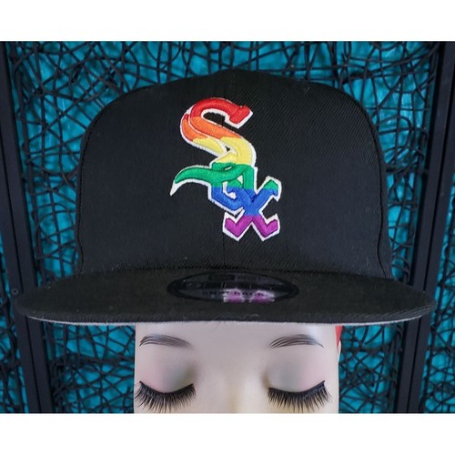 New RAINBOW LGTBQ Pride Black Baseball Cap Hat (Adult Snapback) 100