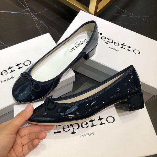 Repetto CENDRILLON Round Bow Ballet Women's Shoes with Flat Heels Patent Leather - Picture 34 of 34