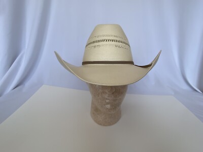 Resistol Self Conforming 10X Genuine Shantung Panama Straw Cowboy Hat 7 1/4, 58