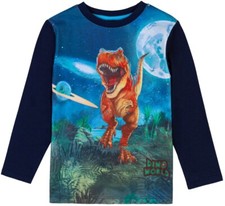 TOPModel Dino World Shirt Langarm 77030 dunkelblau 98,104,116,128 Püttmann NEU