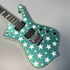 IBZ Iceman Jay Yuenger Galactic Green Electric Guitar Floyd Tremolo HH Pickups