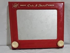 Vintage Etch A Sketch No. 505 Ohio Art Company Red Frame Works