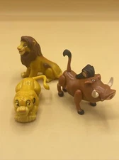 Lot Of 3 vintage Lion King Toys - Disney Pinback Simba - Figures