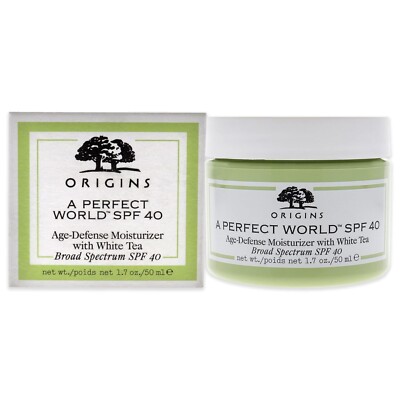 Origins A Perfect World Age-Defense Moisturizer with White Tea SPF 40 1.7oz NIB
