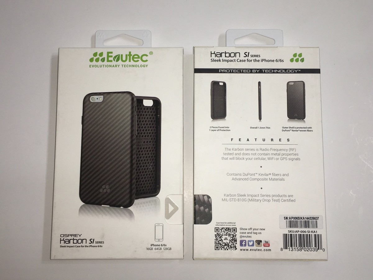 Evutec Karbon SI Snap Case Apple iPhone 6s black OSPREY AP-006-SI-KA1  ✅❤️️✅❤️️
