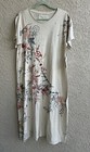 Anthropologie Kyla Seo Women’s Comfort Relax Beige Floral Embroidery Sz-S NWT