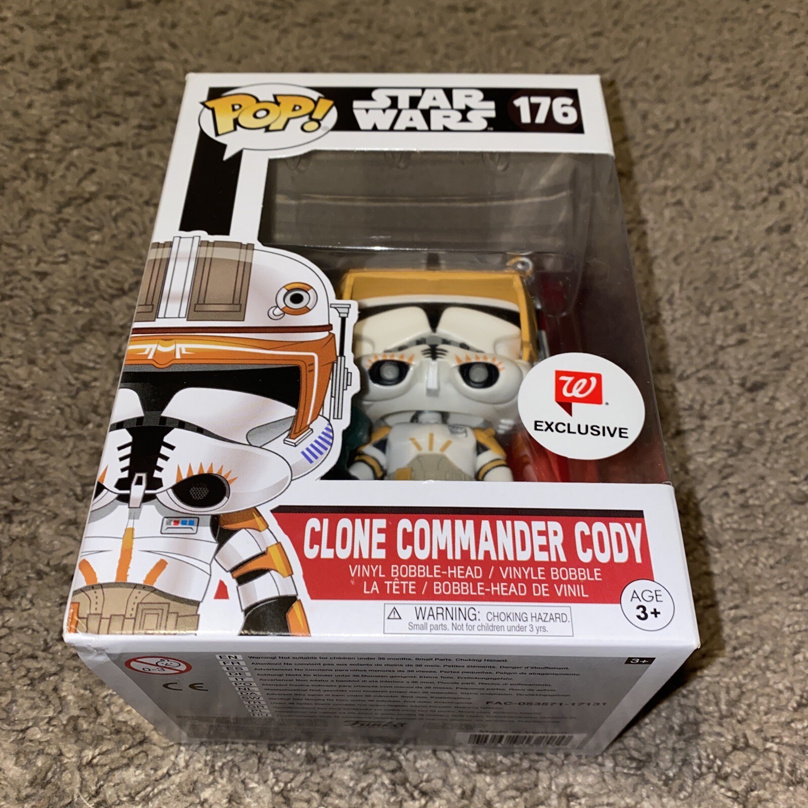 ¡Raro Funko Pop! Vinilo: Star Wars-Clone Commander Cody Walgreens (Exclusivo)