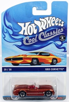 Hot Wheels 1955 Corvette Cool Classics Series Yellow Card - BDR41 NRFP Brown